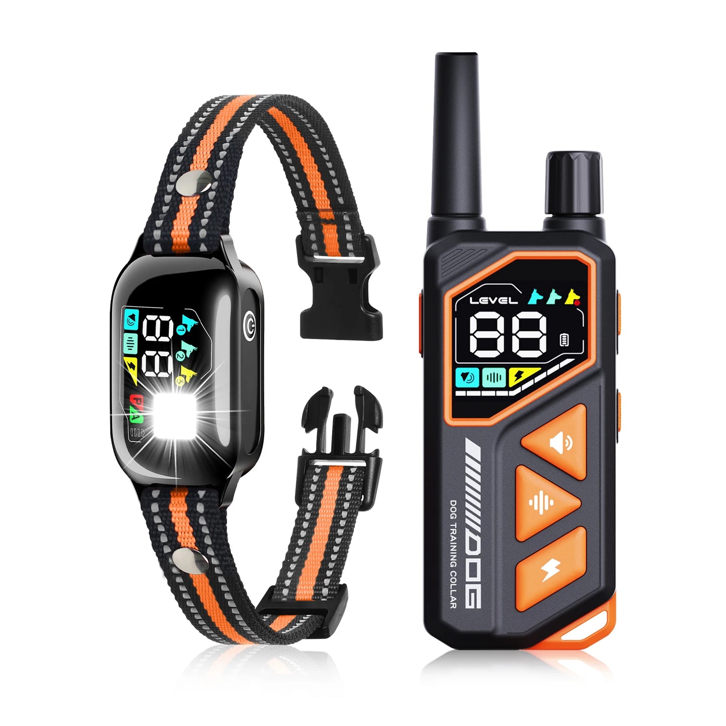 2026 New AI Electric Collar for 10-120lbs Dogs,3300ft 2 in 1 Automatic Dog Training Collar,IPX7 Waterproof Dog Shock Collar