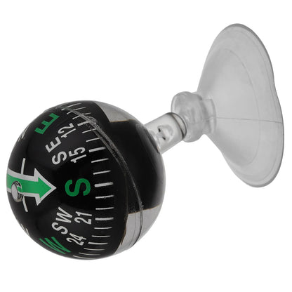 38Mm Compact Plastic Compass for Car Dashboard Mount Suction Cup Navigation Tool for Automotive Marine Outdoor Travel Dash