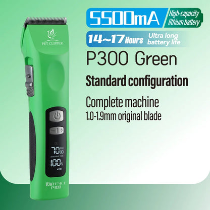 Fenice Cordless Rechargeable Pet Clipper Low Noise Professional Pet Hair Cutting Machine Grooming Trimmer Shaver Kit for Animals
