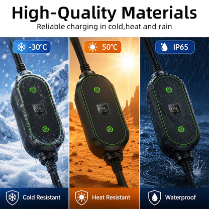 EVESLink 7KW Type2 Portable Electric Vehicle Charging GBT 32A 1Phase Car Fast Charger with 5M Cable for EV Cars