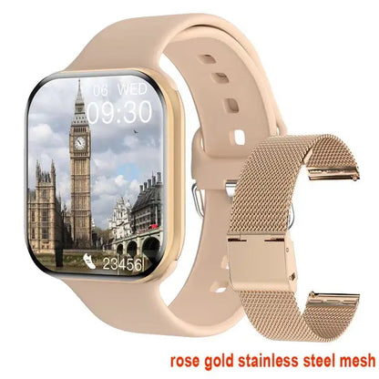 GPS Smart Watch Men For Apple Watch 10 Series Always On Display Body Temperature BT Call NFC Women DT Smartwatch For IOS Android