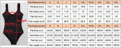 S - 6XL Sexy Female Plus Size Large Size One Piece Swimsuit Backless Monokini Swimwear Women Bather Bathing Suit Swim V128C