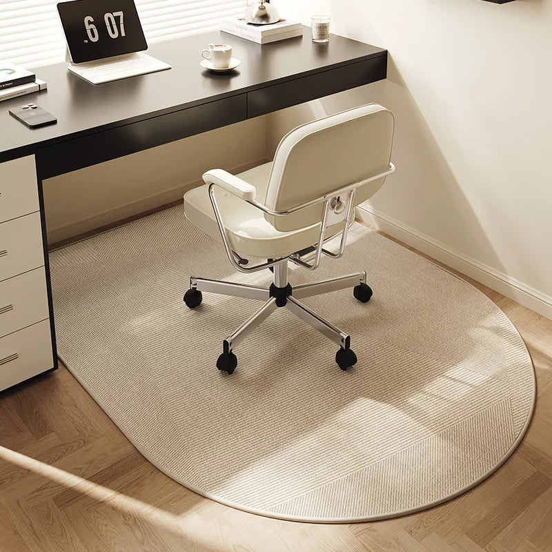 VIKAMA Computer Chair Non-Slip Mat Bedroom Dresser Chair Foot Mat Study Swivel Chair Floor Protection Mat Under Desk Carpet