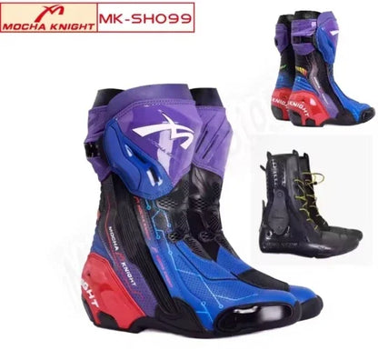 Riding Boots, Motorcycles, All Season Waterproof Riding Shoes, Off-Road Competitive Track Motorcycles, Men's and Women's Styles