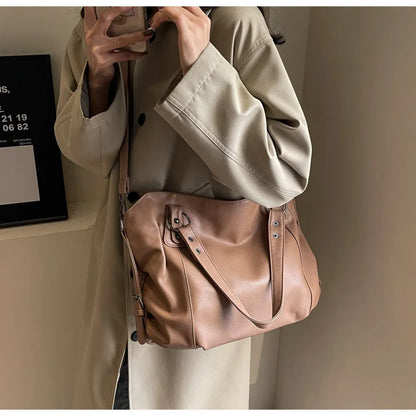 Female Hobo Handbag Large Capacity Shoulder Bags Big Stylsih Tote Bag Ladies Soft Leather Hobos Messenger Bags Women Сумочки