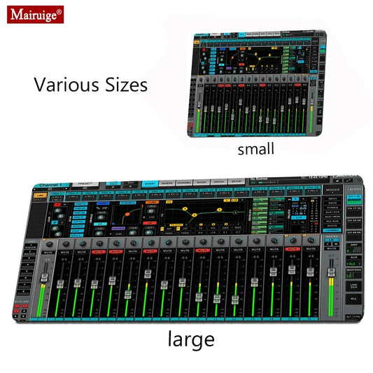 Mouse Pad XXL 800x300/900X400mm Keyboard Pad Audio Mixer Mixing Console DIY Custom Game Desk Mat Gaming PC Mousepad Large Pads