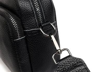 Luxury Solid Color Genuine Leather Ladies Messenger Bag 100% Soft Cowhide Shoulder Crossbody Bags For Women 2023 Female Handbags