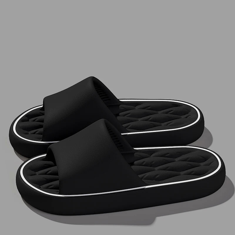 Big Size Men's Slippers Summer Ligtweight Indoor Home Bathroom Sandals Anti-Slip Soft EVA Sole Outdoor Beach Couple shoes