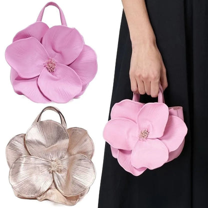 Innovative Chinese-Style Floral Bucket Bag Drawstring French Mini Tote Bag Flower Bucket Purse Women Luxury Designer Handbags