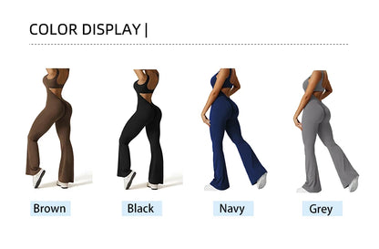 New Gym Set Women Training Yoga Suit Sportswear Women Sports Jumpsuit Fitness Rompers Stretch Female Push Up Workout Bodysuits