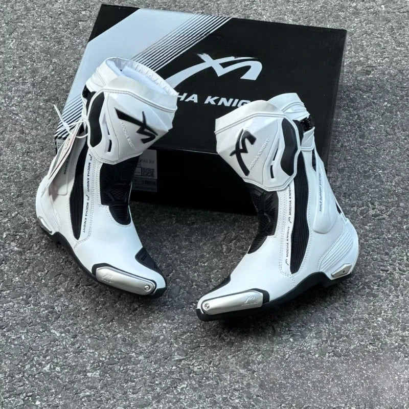 BENKIA Mocha Motorcycle Track Riding Boots CE Certification Professional Racing Botas BENKIA Waterproof Boots High Quality SH109