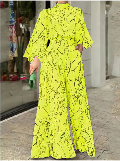 TRAF Autumn Fashion Back Zipper Jumpsuit Women's Casual Long Sleeve Tie Knot Strap Jumpsuits Loose Wide Leg Pants Streetwear
