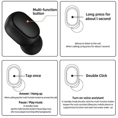 XIAOMI Redmi  Airdots 2 Wireless Bluetooth Headset with Mic Earbuds Fone Bluetooth Earphones TWS Wireless Headphones