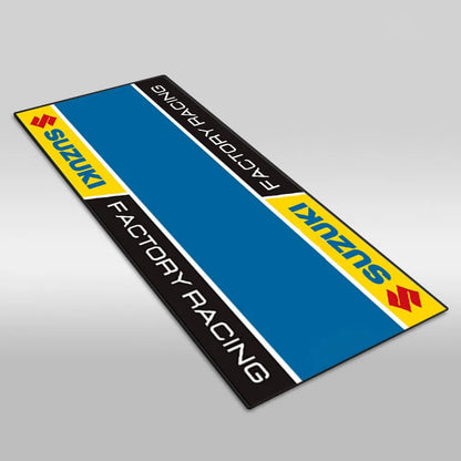 Motorcycle Display Carpet Suzuki Parking Mat Non Slip Garage Rug for Sports Racing Moto Electric Bike Entrance Home Decor