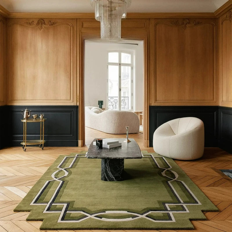Light Luxury Bedroom Decor Large Carpet Retro Style Carpets for Living Room Fluffy Soft Lounge Floor Mat Thick Plush Bedside Rug