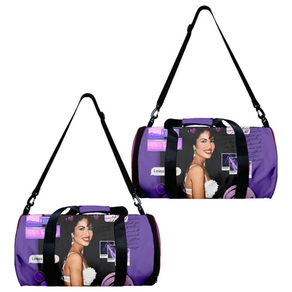Popular Selena Quintanilla 3D Printed Large Capacity Travel Bags Barrel Shape Crossbody Bag Outdoor Sports Bags Gym Yoga Bag