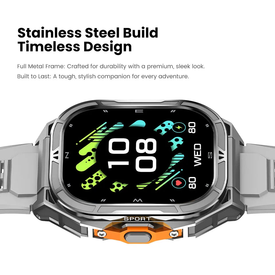 Luxury AMOLED Smartwatch Real GPS 5ATM Waterproof Smart Watch Electronic Clock Sports Wrist Digital Watches for Man Android 2026