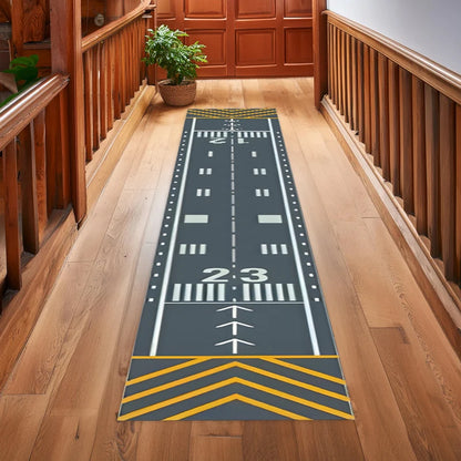 1PC Long Strip Carpet Fashionable Popular Airplane Corridor Entran Decorat Door Mat Airport Runway Home Bedroom Decoration  Rugs
