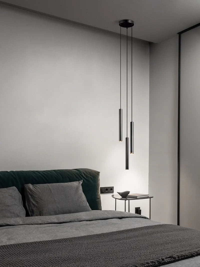 Minimalist Bedside Pendant Lamp Bedroom Spotlight Restaurant Bar Kitchen Dining Hall Island Platform Lights Hanging Lighting Led