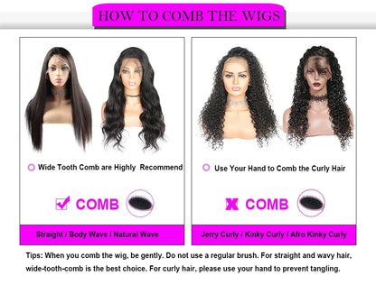 13×4 HD Transparent Lace Frontal Wig Curly Wigs Glueless Lace Frontal Wig Human Hair Ready To Go Preplucked Hair For Women HMBP