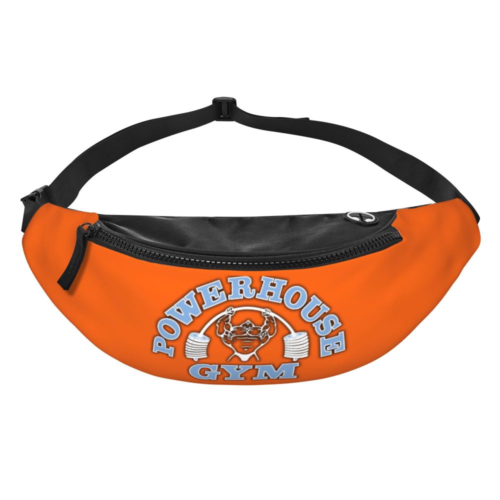 Powerhouse Gym Fanny Bag Custom Bodybuilders Fitness Crossbody Waist Pack Men Women Cycling Camping Phone Money Pouch