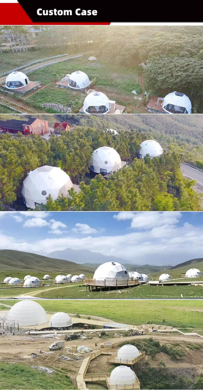 Waterproof Clear PVC Geodesic Dome Bubble Tent, Large Space OEM ODM Available for Resort Hotel Business Outdoor Camping