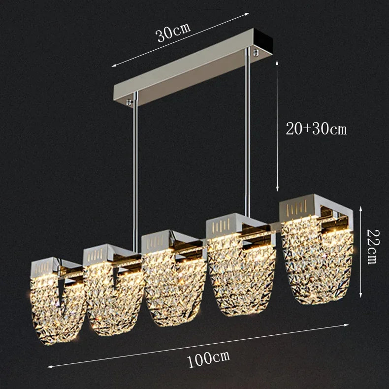 2025 New Home DecorationPendant Lights Luxury Crystal Living Room Chandelier Bedroom Pendant Lamp Ceiling Light  Indoor Lighting