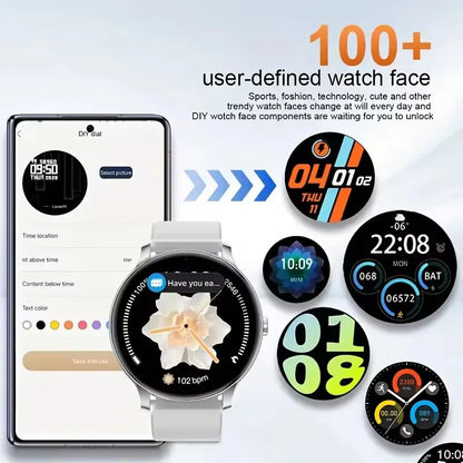 2026 New Smartwatch For Men Android IOS Phone 1.52" Screen Bluetooth Call Blood Oxygen Pressure Monitoring Smart Watch Women
