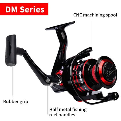 1000-8000 Full Metal Spinning Fishing Reel 4.7:1-5.2:1 23KG Max Drag Long Cast Carp Sea Fishing Wheel Accessories
