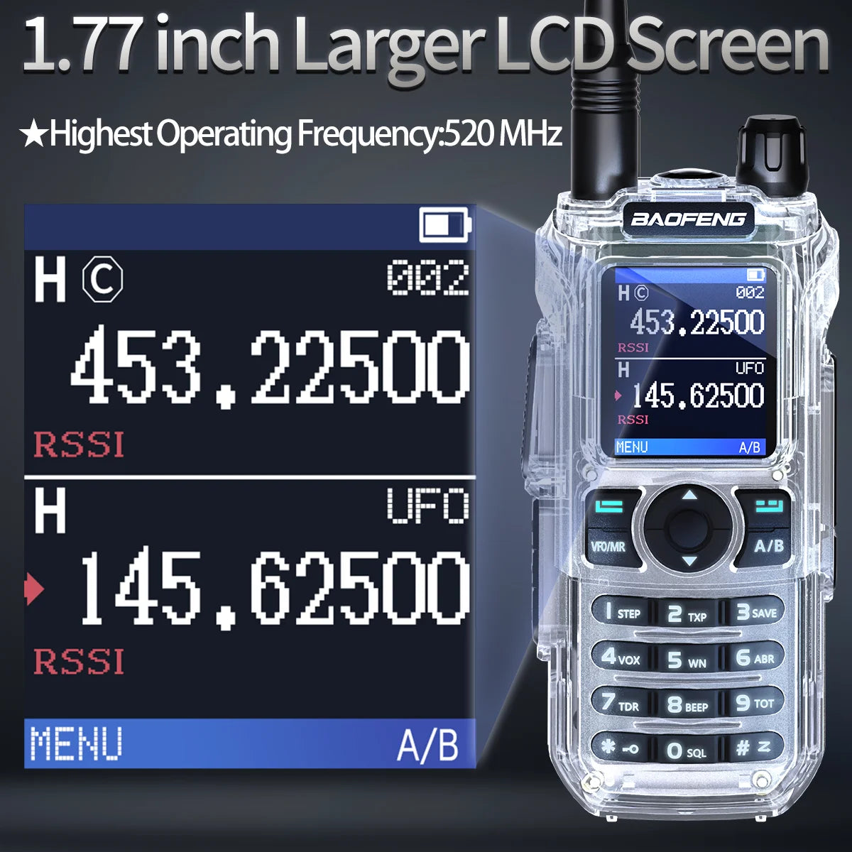BAOFENG UV-21 PRO Auto Frequency Copy Walkie Talkie Ultra Long Range High Power Multi-Band Type-C Charger Portable Ham Radio