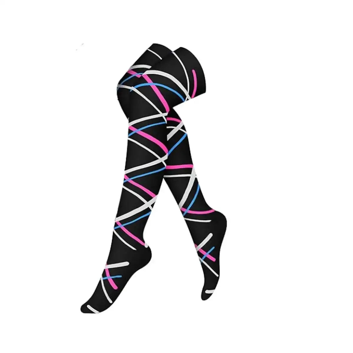 Unisex Compression Stockings Men Women Pressure Leg Elastic Sports Long Socks Marathon Hiking Above The Knee