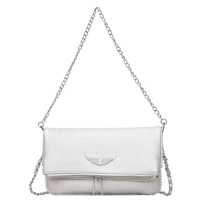 Fashionable Retro Ladies Chain-Shoulder Square Bag Luxury Textured Crossbody Shoulder Bag Women Handbags and Purses Underarm Bag