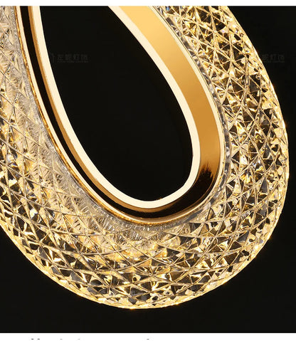 Modern Crystal LED Pendant Lamps Indoor Lighting For Home Decor Led Lights Living Room Bedroom Bedside Hanging Lamp