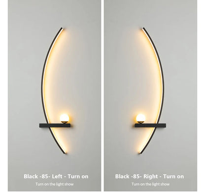 LED Wall Lamp 55/105CM Smart Remote Control Left Right Lighting Wall Sconces Bedroom Bedside Living Room Home Led Lights Lustre