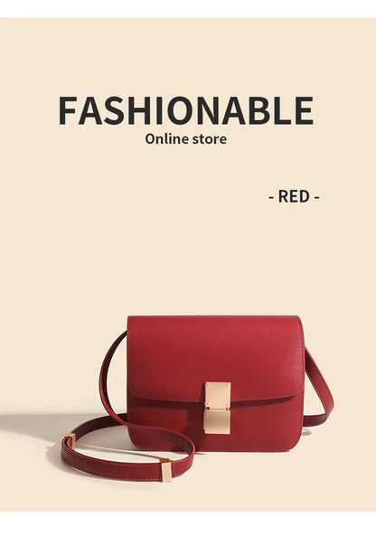 Luxury Designer Tofu Bags Square Bag One Shoulder Crossbody Bag Fashion Handbags Top Quality Genuine Leather Women's Bag Chic