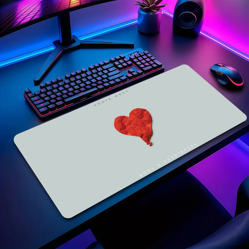 Singer K-Kanye W-West Graduation Mouse Pad Non-slip Thickened MousePad Student Gaming Cushion Large Writing Lockedge Office
