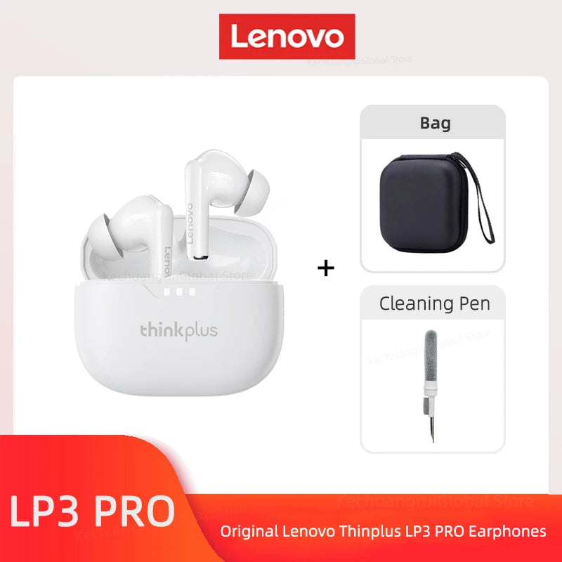 Original Lenovo Lp3 Pro TWS Earphones Wireless Bluetooth 5.3 Earbuds HIFI Sound Noise Reduction HD Call Low Latency Headphones