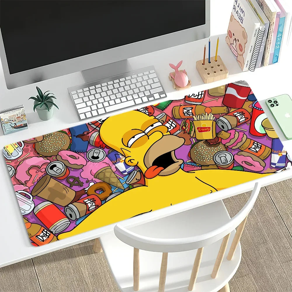 Cartoon T-The Cool S-Simpsons For Keyboard Office Large Mouse Mat Pad Computer Game Big Anti-slip Rubber PC Mice
