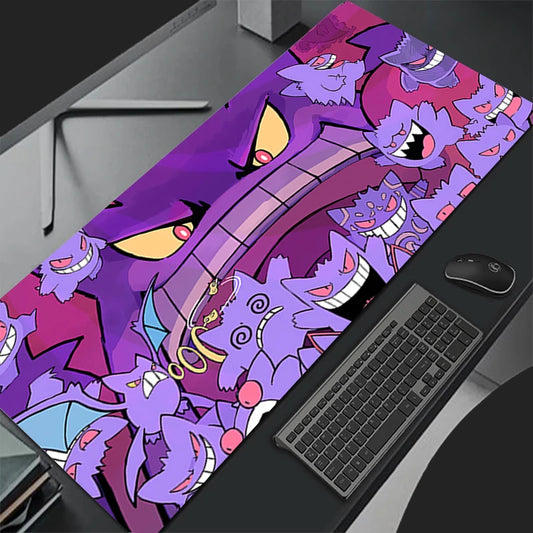 Gengar Anime Pokemon Pikachu Kawaii Mouse Pad Professional eSports Game Players Speed Lock Edge Game Desk Mousepad Keyboard Mat