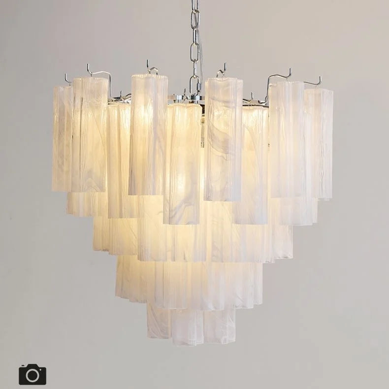 Designer Murano Ceiling Chandeliers Pink Colorful Glass LED Hanging Pendant Lights for Living Dining Room Bar Villa Art Lighting