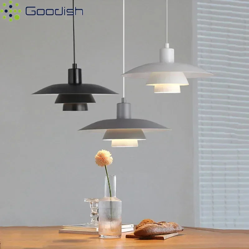 Memphis flying saucer disc Simplicity Creative Lustre LED Pendant Lights Art Indoor Lamps for Bedroom Home Decoration Chandelier