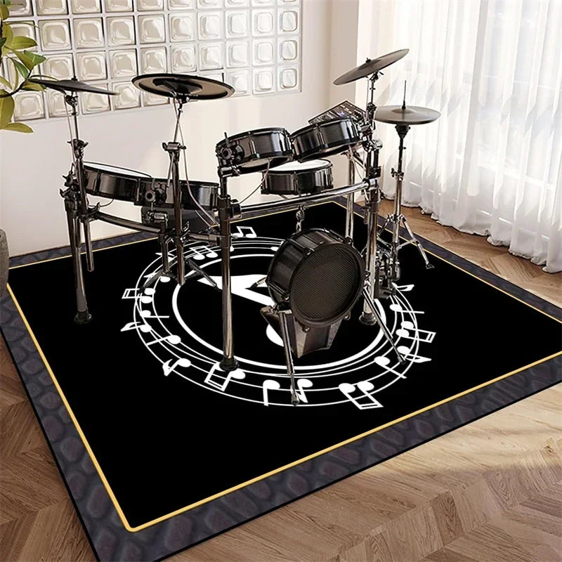 Vintage Sound Absorbing Stage Carpet Mat Rugs for Soundproofing Bass Drums Snare Electronic Jazz Musical Floo