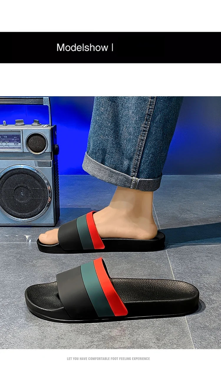 Summer beach slippers for men and women fashion comfortable EVA breathable sandals home indoor sandals plus size slippers 36-46