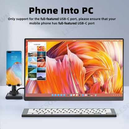 LESOWN 15.6 inch 4K Touchscreen Portable Monitor 1080P IPS USB-C HDMI Gaming Extended Display for Second Screen PS4/ 5 Switch