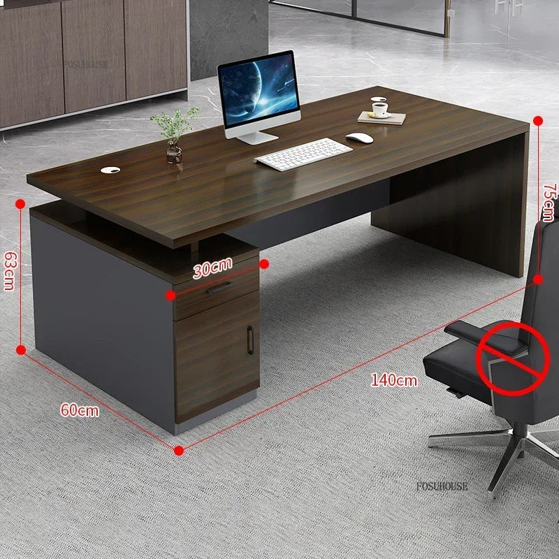Study Room Single Computer Desk  Office Furniture Nordic Designer Staff Office Desks Nordic Simple Boss Training Office Desk GZ