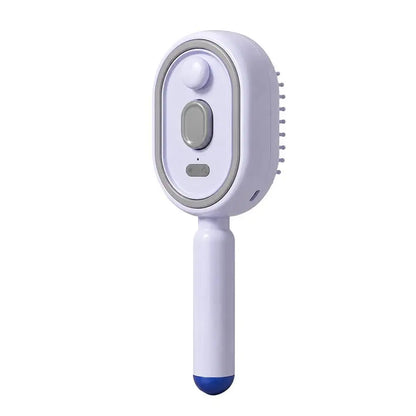 New Electric Hair Care Spray Massage Comb Self Cleaning Steam Essential Oil Brush Hair Oil Applicator Scalp Massager For Women