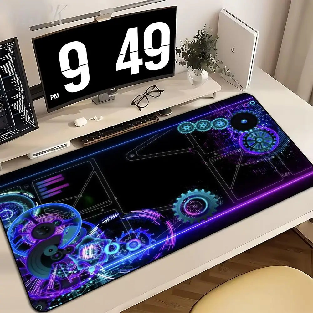 Tech Gear Circuit Large Desk Mat Mouse Pad Mouse Mat Gaming Keyboard Mat Play mat Non-Slip  Rubber PC Gaming Office Table Decor