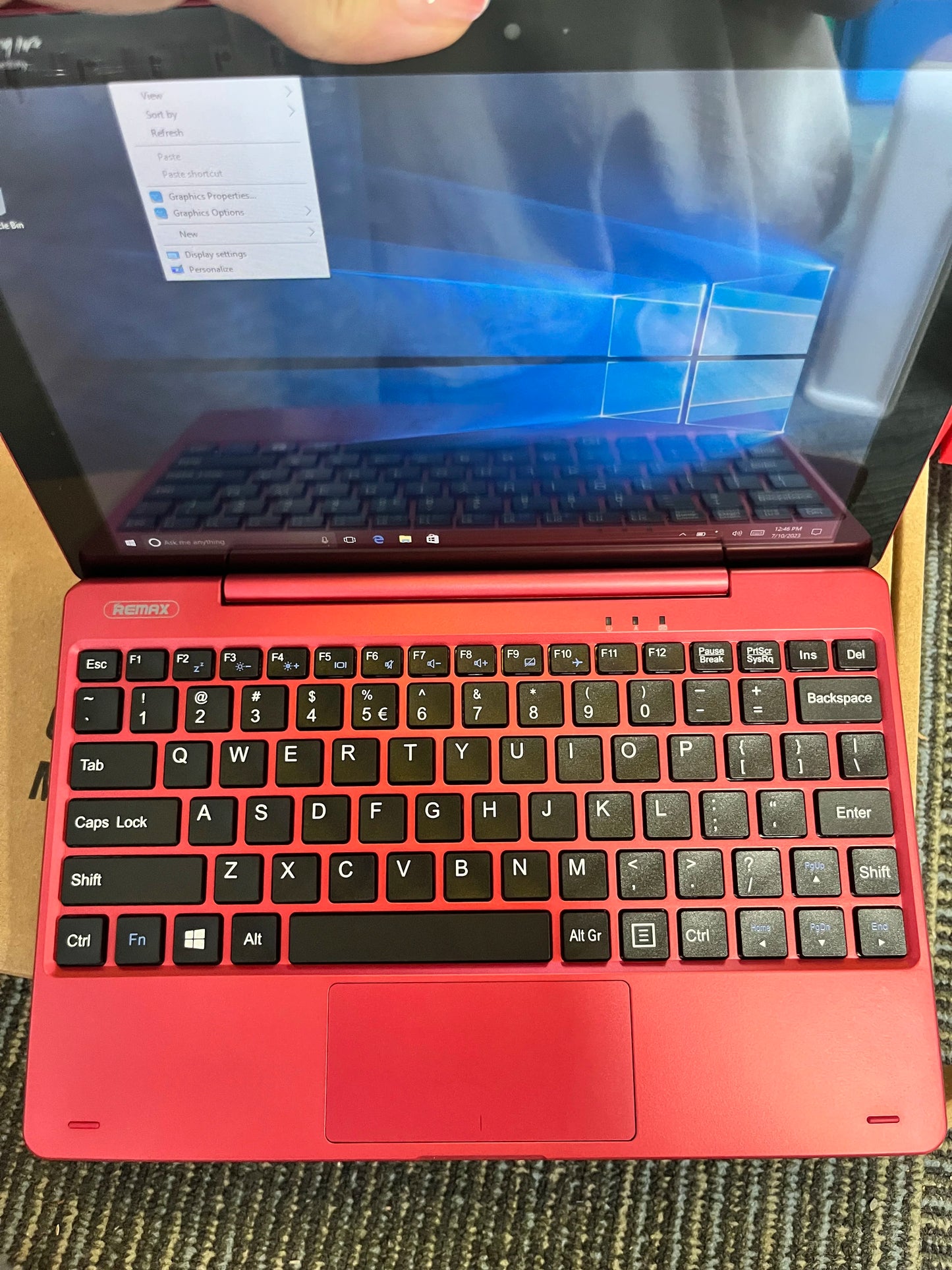 Detachable 2 in 1 RE101 10.1' Windows Laptop Tablet, Intel X5-Z8350, 2GB DDR 32GB ROM HD IPS Screen Dual Camera, HDMI-Compatible