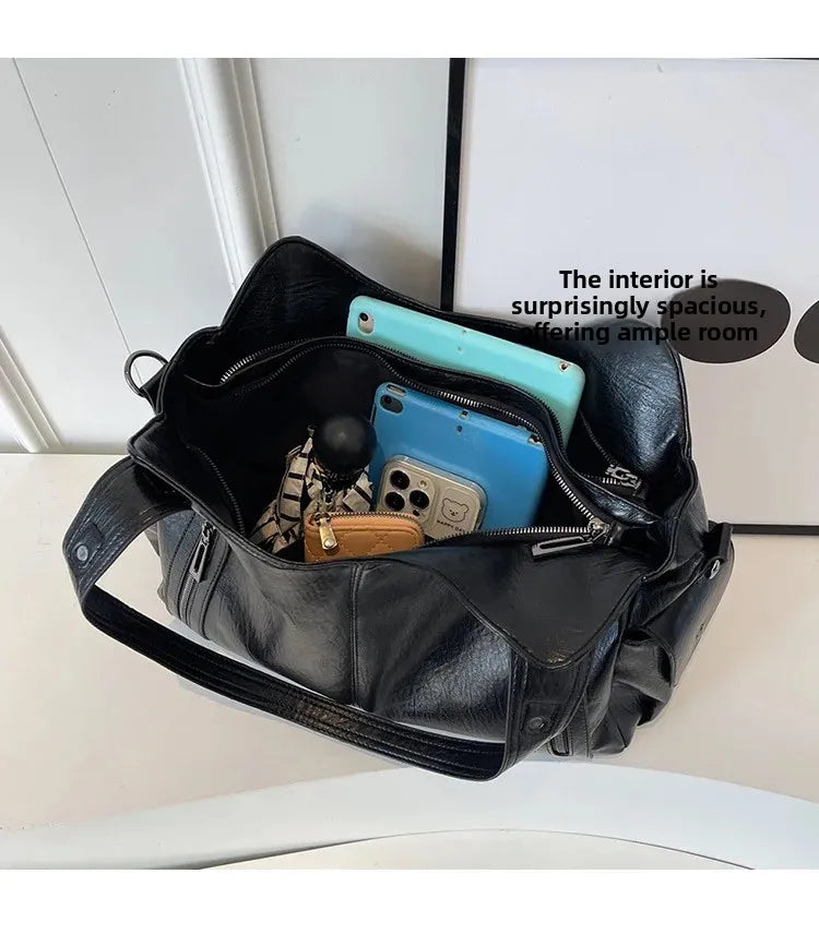 Soft Interior Compartment Shoulder Bags 2026 High Quality Contrasting Colors Bags for Women Fashion Zipper Pu Women's Handbags