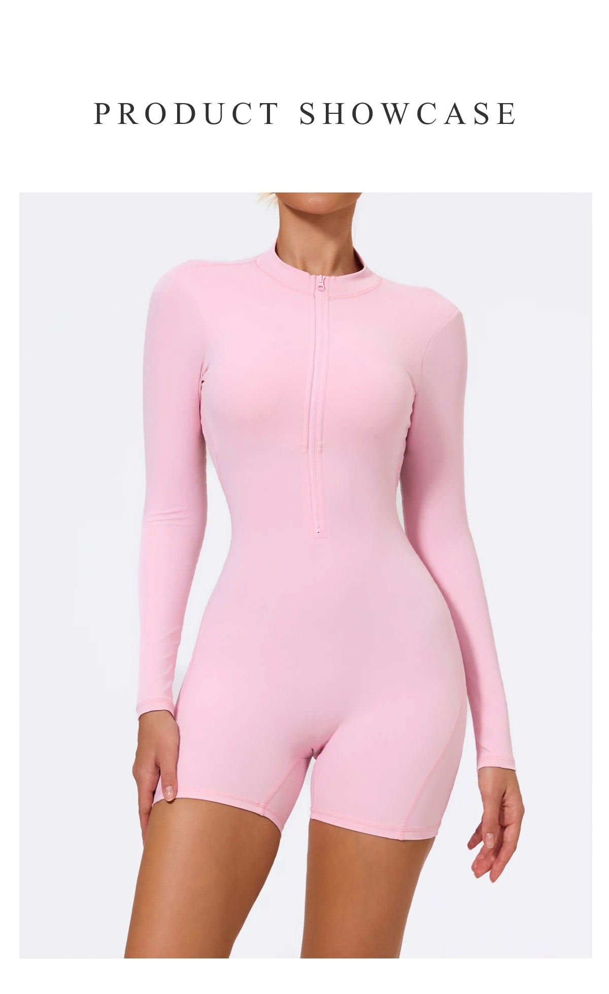 Summer V Back Scrunch One-Piece Suit Push Up Sports Jumpsuit Woman Fitness Zipper Overalls Workout Rompers Women Gym Bodysuits